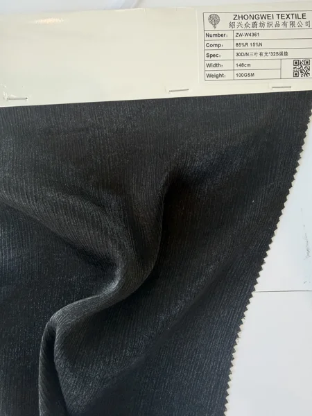 Lustrous Viscose Nylon Strong-Twist Woven Fabric · ZW-W4361