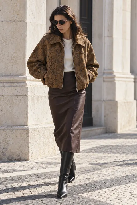 AI garment concept: Textured jacket · ZW-W4811 using ZW-W4811
