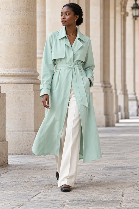 AI garment concept: Lightweight trench coat · ZW-S6315 using ZW-S6315