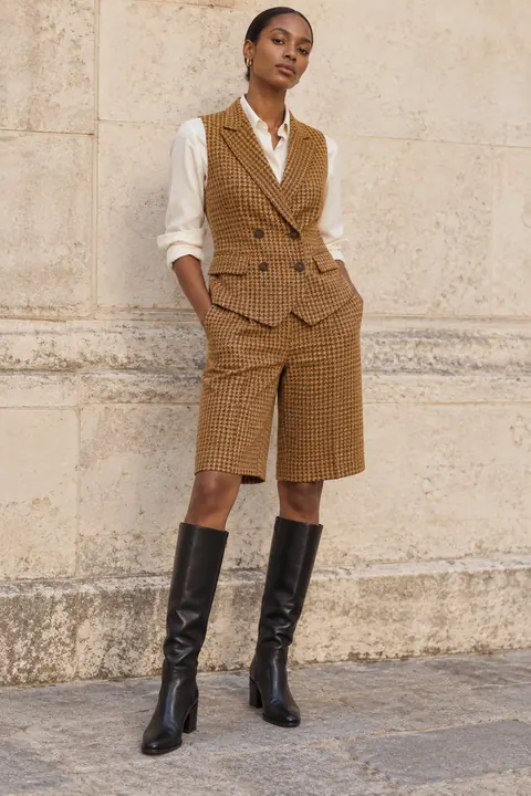 AI garment concept: Tailored shorts set · ZW-W4806 using ZW-W4806