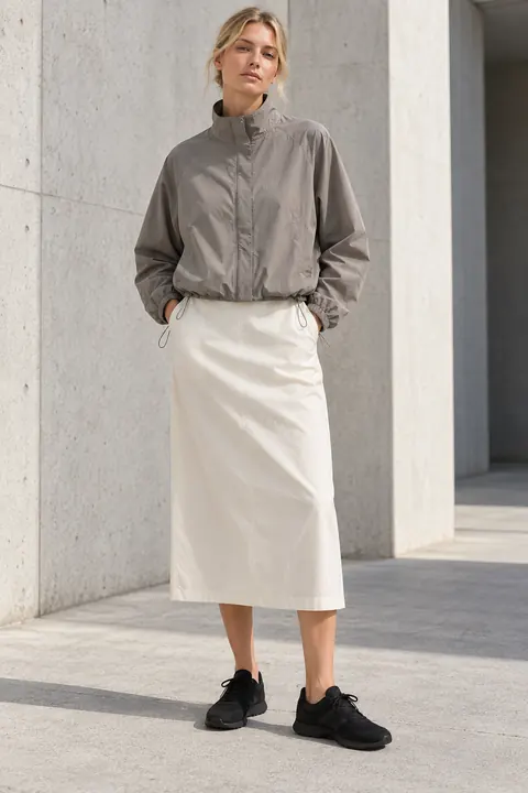 AI garment concept: Cropped zip jacket · ZW-S6315 using ZW-S6315