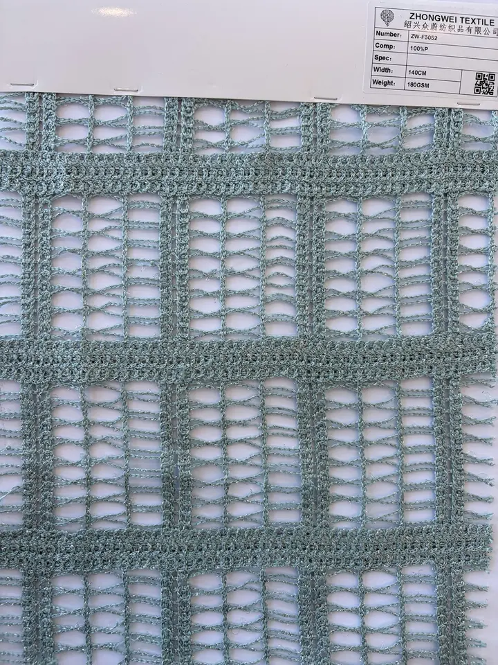 Open-Grid Textured Knit Fabric · ZW-F5052