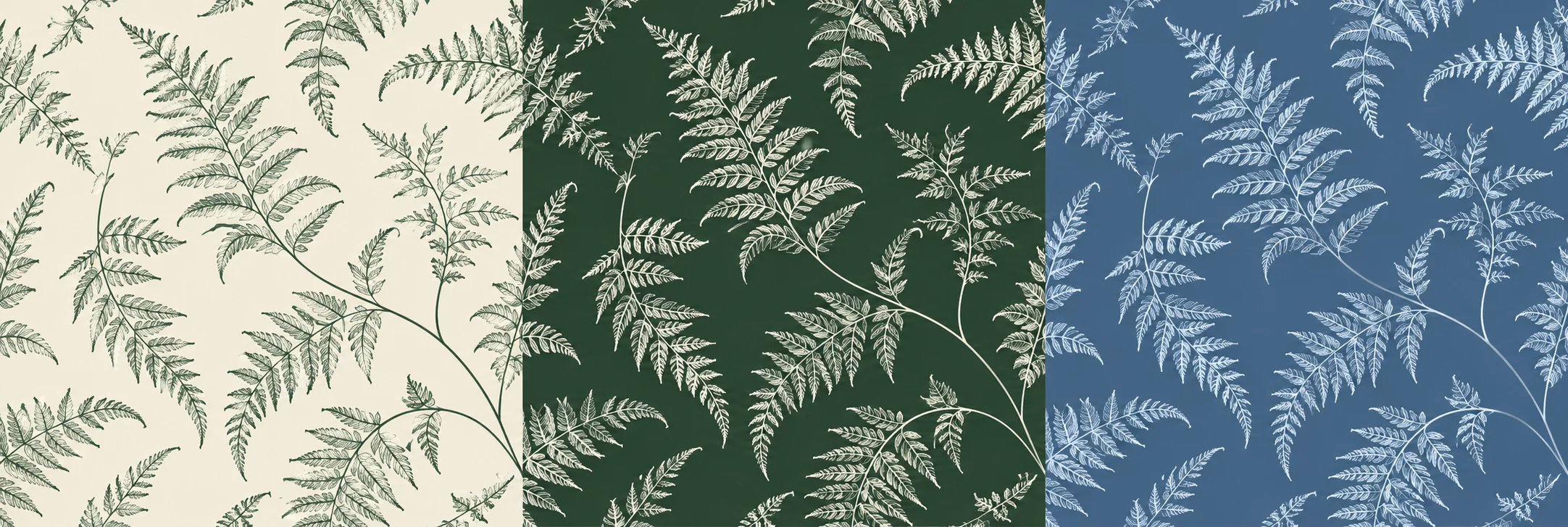 Fern linework · AI design · physical trial pending